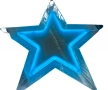 Акрилна петолъчна звезда 50 см.,5W, снимка 1