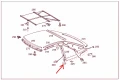 Mercedes SL R129 Долна Рамка за Hardtop - A1297903545, A1297903645, снимка 2