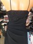 УНИКАЛНО КРАСИВА черна парти рокля размер С/М, снимка 7