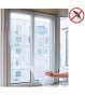 Предпазна мрежа за прозорци в бял цвят / Размери: 130 см * 150 см, снимка 1 - Други стоки за дома - 42974817