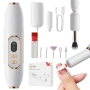 2 в 1 електрическа пила за нокти с машина за почистване на четки за грим , снимка 1
