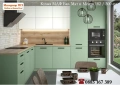 Кухня Мат МДФ 182/300 см - Мента с Бял мат - НОВО! Безплатен Проект за Вас, снимка 3