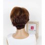 Къса обемна тъмнокестенява перука с бретон Луиза, снимка 3