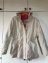 Дамско юношеско бяло топло дебело зимно яке M/L розова подплата полар, снимка 8