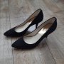 Намалена цена 46лв н.38/us7 1/2М Michael Kors MK-FLEX mid pump suede black court, снимка 3