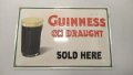 Ретро ламаринена табела бира Guinness, снимка 2