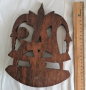 орех стилна дърворезба пано закачалка, снимка 4