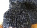 Morgan marine S стилен пухкав мек пуловер с шал яка дълъг ръкав, снимка 3