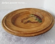Стари дървени чинии: Дървена чиния за хляб, дърворезба, Виена, автор, снимка 14