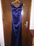 Синя, сатенена бална/елегантна рокля! , снимка 1