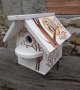 дървени рисувани къщички за птици, снимка 14