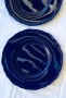 Големи стъклени кобалтови чинии- плата ESTE C.E. Италия, снимка 12