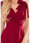 Елегантна дълга рокля в цвят бордо 405-1 Numoco, снимка 5