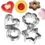 Комплект от 12 части алуминиеви форми за бисквити, снимка 1 - Аксесоари за кухня - 42995107