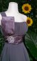 официална бална абитуриентска рокля в  металик, снимка 5