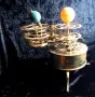Модел от месинг Orrery/Tellurion слънчева система планети, снимка 9