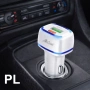 🚗⚡ USB зарядно за кола Allison ALS-A600 – Quick Charge 3.0 + Ambient Lighting, снимка 1