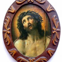 Гуидо Рени, ”Христос с трънен венец”, 1640г., снимка 1 - Картини - 28429198