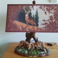 Арт лампа настолна лампа Al agnew Deer Art, снимка 4 - Настолни лампи - 27700092
