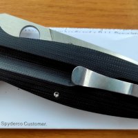 Сгъваем нож Spyderco Schempp EuroEdge, снимка 3 - Ножове - 37345533