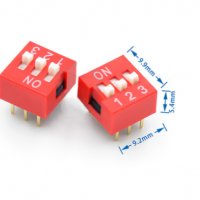 DIP превключвател, количество секции 3, DIP Switch, 2.54MM, снимка 1 - Друга електроника - 38164313