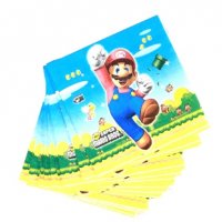 Супер Марио Super Mario 10 парти салфетки рожден ден, снимка 3 - Други - 26582044