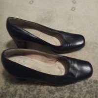 Италиански дамски естествена кожа с ток, снимка 6 - Дамски обувки на ток - 27536055