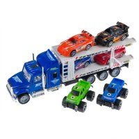 Състезателен камион с 6 превозни средства, снимка 1 - Коли, камиони, мотори, писти - 43102762