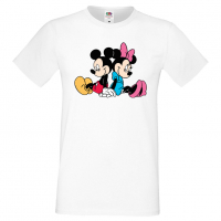 Мъжка тениска Mickey & Minnie 2 Подарък,Изненада,Рожден ден, снимка 9 - Тениски - 36575452