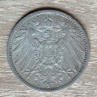 Германия 1 марка 1914 буква A  д23, снимка 2 - Нумизматика и бонистика - 33431263