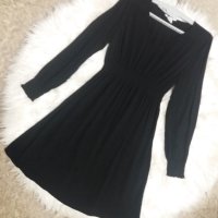 Черна рокля за бременни, снимка 1 - Дрехи за бременни - 40727877