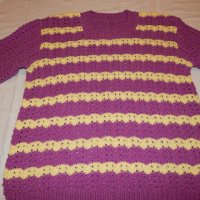Блуза плетиво Л-ХЛ, снимка 1 - Блузи с дълъг ръкав и пуловери - 27187663