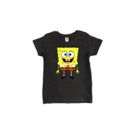 Нова детска тениска в черен цвят със Спондж боб (SpongeBob), снимка 5 - Детски тениски и потници - 43835189