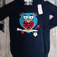 Пуловер финно плетиво с принт бухал,коте и петел в различни цветове, снимка 10 - Блузи с дълъг ръкав и пуловери - 44031935