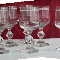  чаши за вино калиево кристално стъкло , снимка 4 - Антикварни и старинни предмети - 20616767