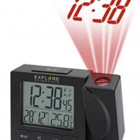 Радиоуправляем часовник SCIENTIFIC RDP1001 с черно време на прожектиране, снимка 1 - Друга електроника - 38317805