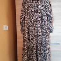 H&M дълга рокля с тигров принт, снимка 4 - Рокли - 37819697