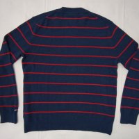 Tommy Jeans Pullover оригинален пуловер L памучен пуловер Hilfiger, снимка 7 - Пуловери - 44077784