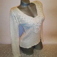Плетен пуловер Promod р-р S , снимка 9 - Блузи с дълъг ръкав и пуловери - 38799331