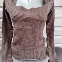 Дамски пуловер в кафяво , снимка 4 - Блузи с дълъг ръкав и пуловери - 38978498