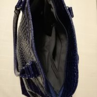 Нова дамска чанта - тъмно лилаво към черно, снимка 4 - Чанти - 28058133