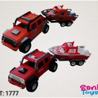 Детска играчка Джип с яхта, 70 см, снимка 1 - Коли, камиони, мотори, писти - 43018512