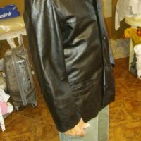 Мъжко кожено яке тип сако, снимка 3 - Якета - 27094317