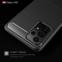 Samsung Galaxy A52 карбон силиконов гръб / кейс, снимка 3 - Калъфи, кейсове - 33015787