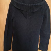 Блузон - памучен, тъмно син, снимка 2 - Блузи с дълъг ръкав и пуловери - 40628091