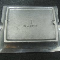 № 6684 стар метален пепелник - Z collection  - размер 18 / 15 / 3 см, снимка 3 - Други ценни предмети - 38957843