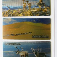 Сет три броя метални магнити от Монголия-серия-2, снимка 3 - Други ценни предмети - 28911958