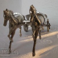 Колесница, кон коне фигура статуетка пластика, снимка 4 - Статуетки - 28934214