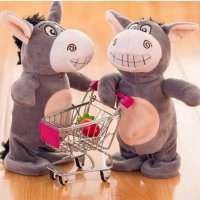 Интерактивна плюшена играчка – говорещо, пеещо и ходещо магаре, снимка 2 - Образователни игри - 43317942