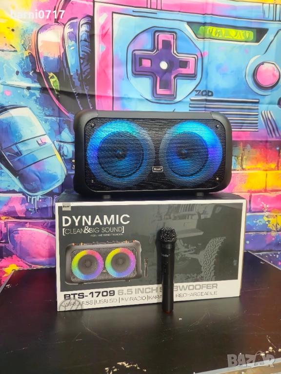 Караоке блутут Тонколона Brodu BTS-1709, снимка 1